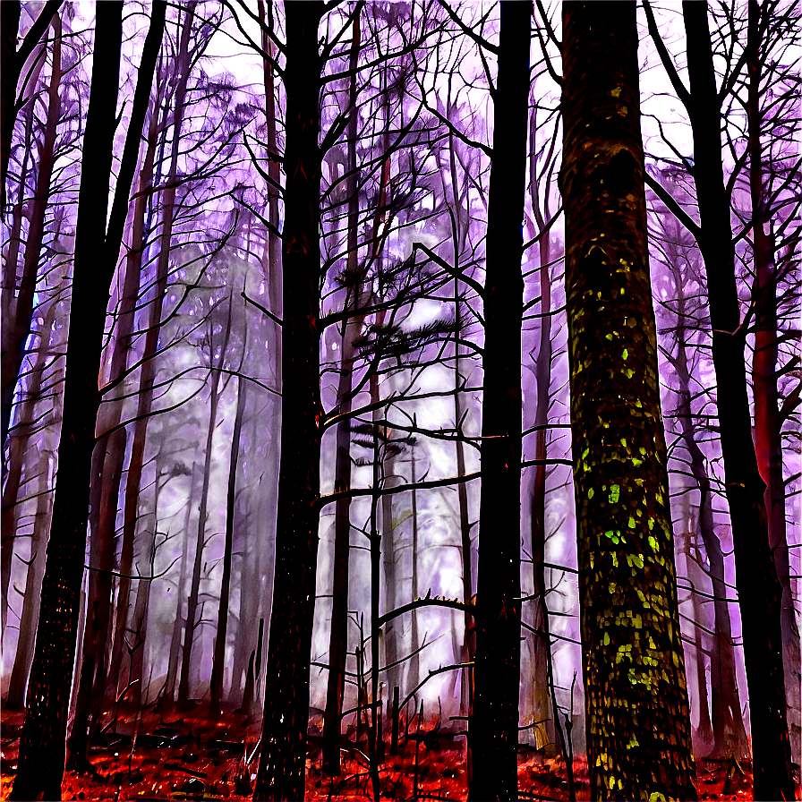 Misty Morning Woods Png 06242024