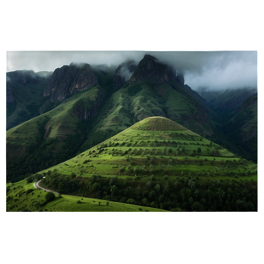 Misty Mountain Pass Png 12