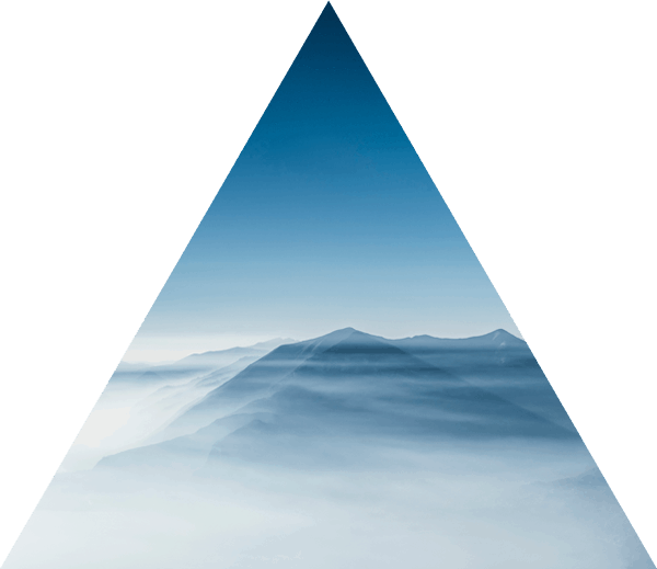 Misty Mountain Peaks Triangle View