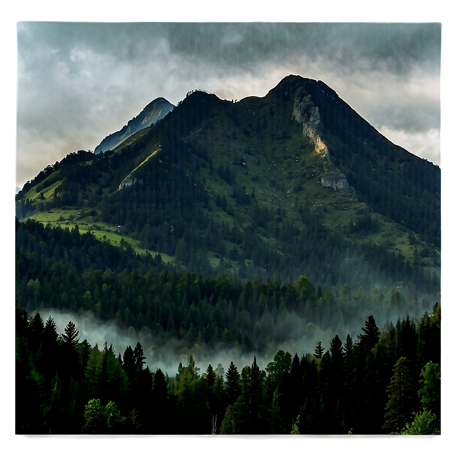 Misty Mountain Range Photo Png Wfm8