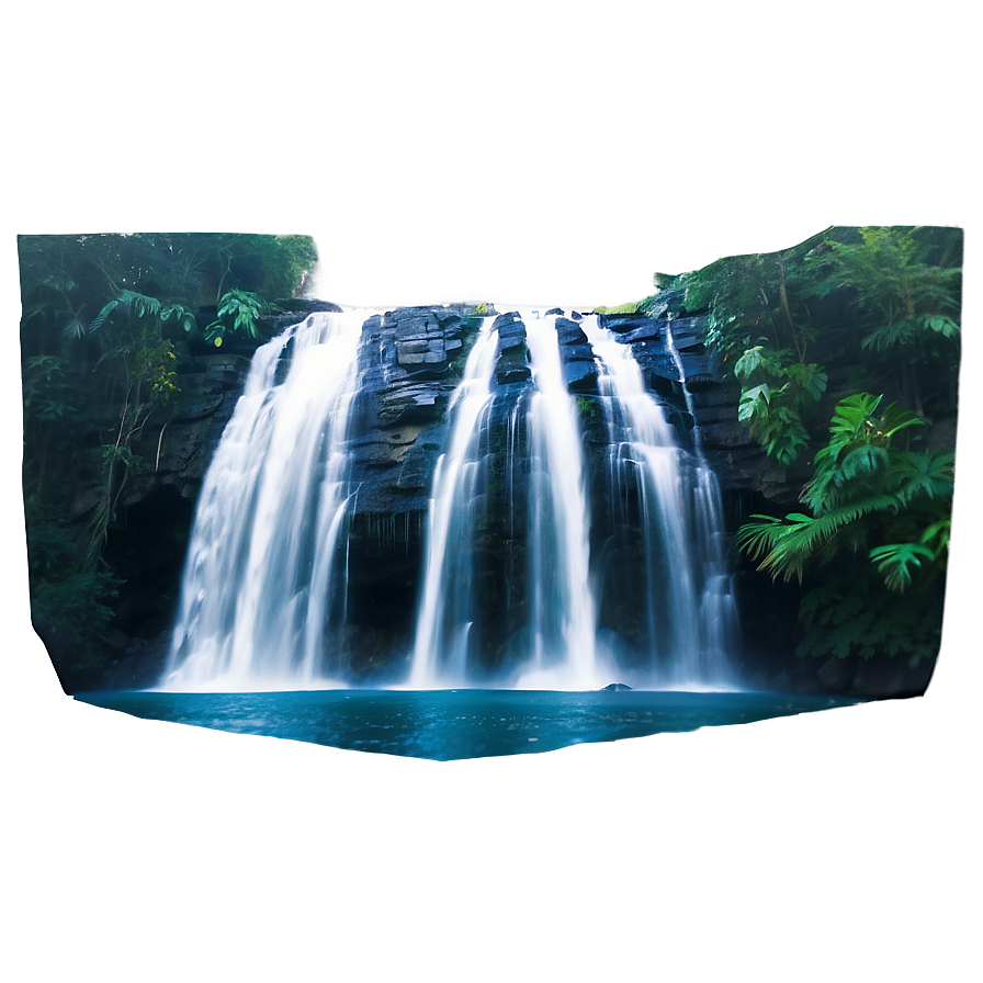 Misty Waterfall Atmosphere Png 45