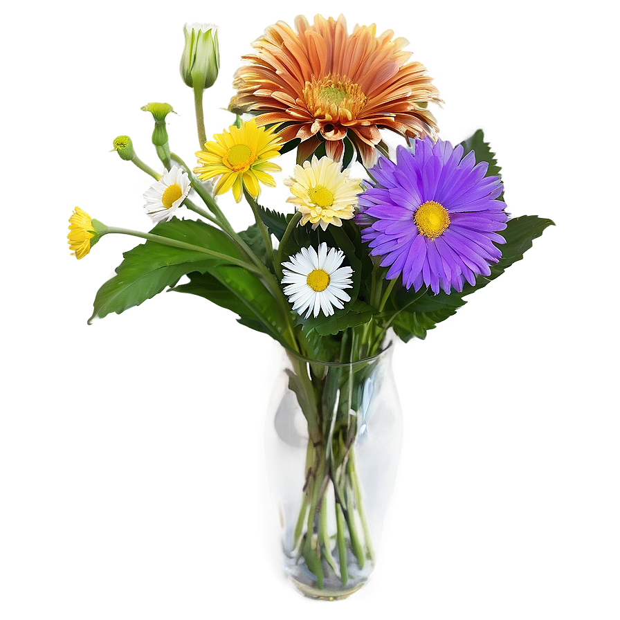 Mixed Flowers Bouquet Png Hjm66