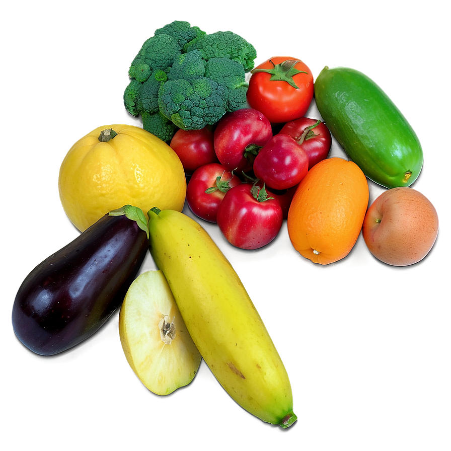 Mixed Fruits Vegetables Png Qpv