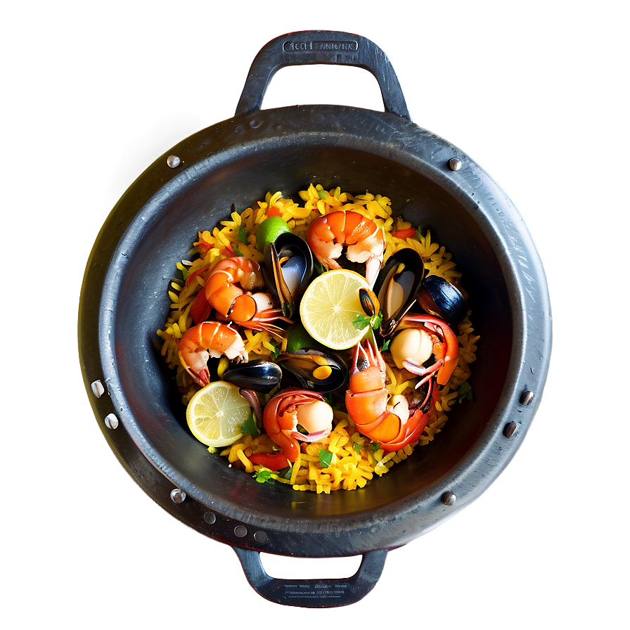 Mixed Paella With Shellfish Png 06252024