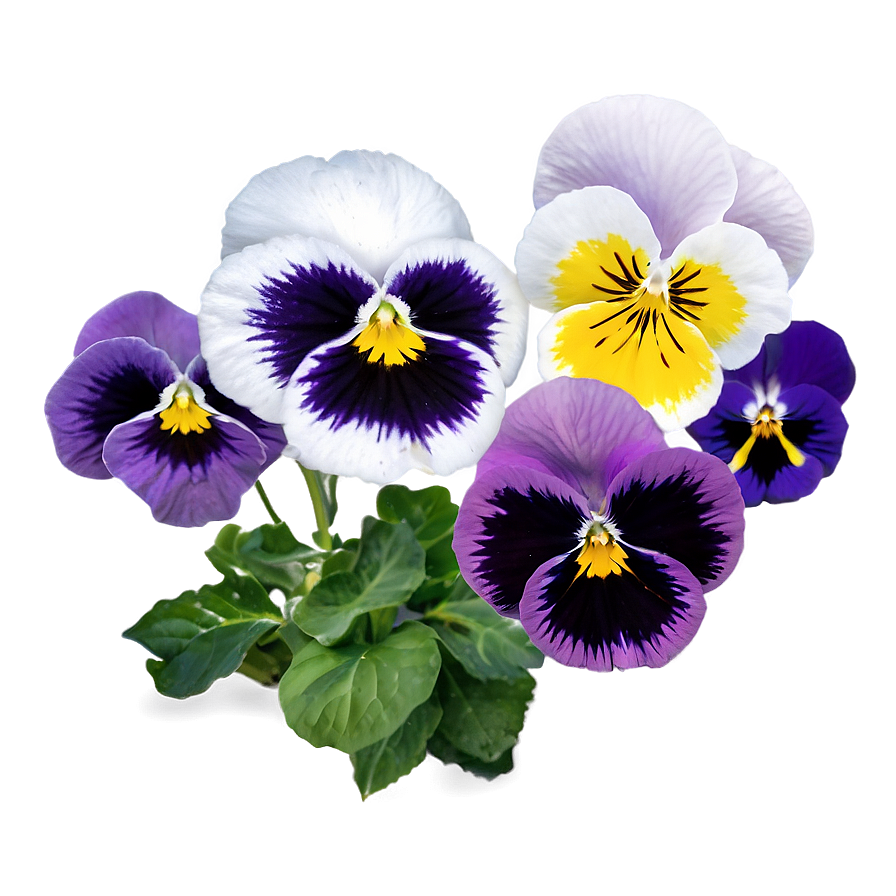 Mixed Pansies Png 06232024