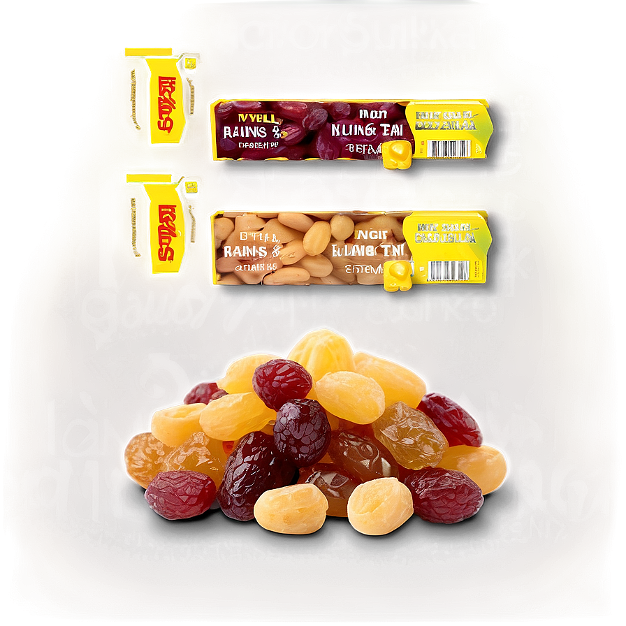 Mixed Raisins Box Png Hbg60