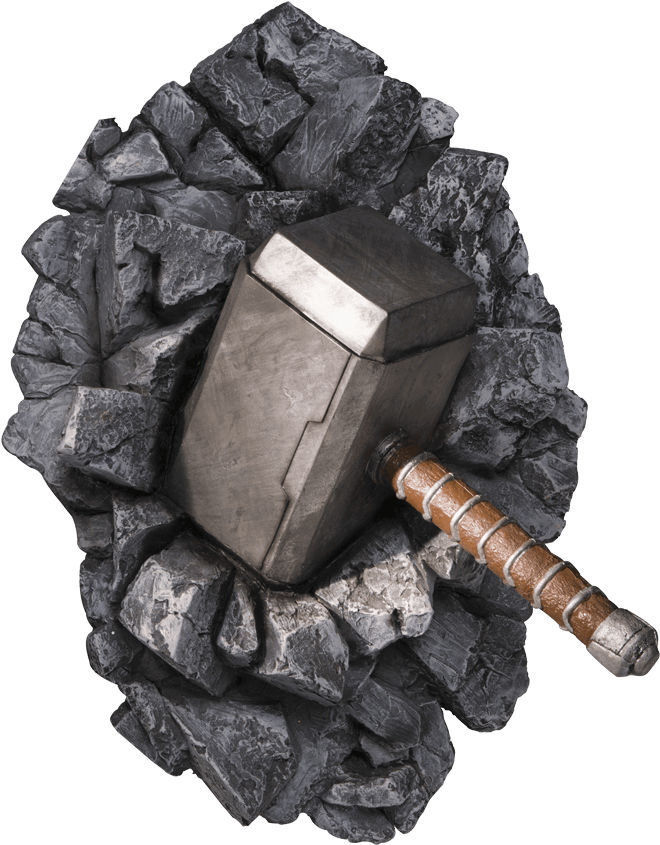 Mjolnir Hammer Embeddedin Rock