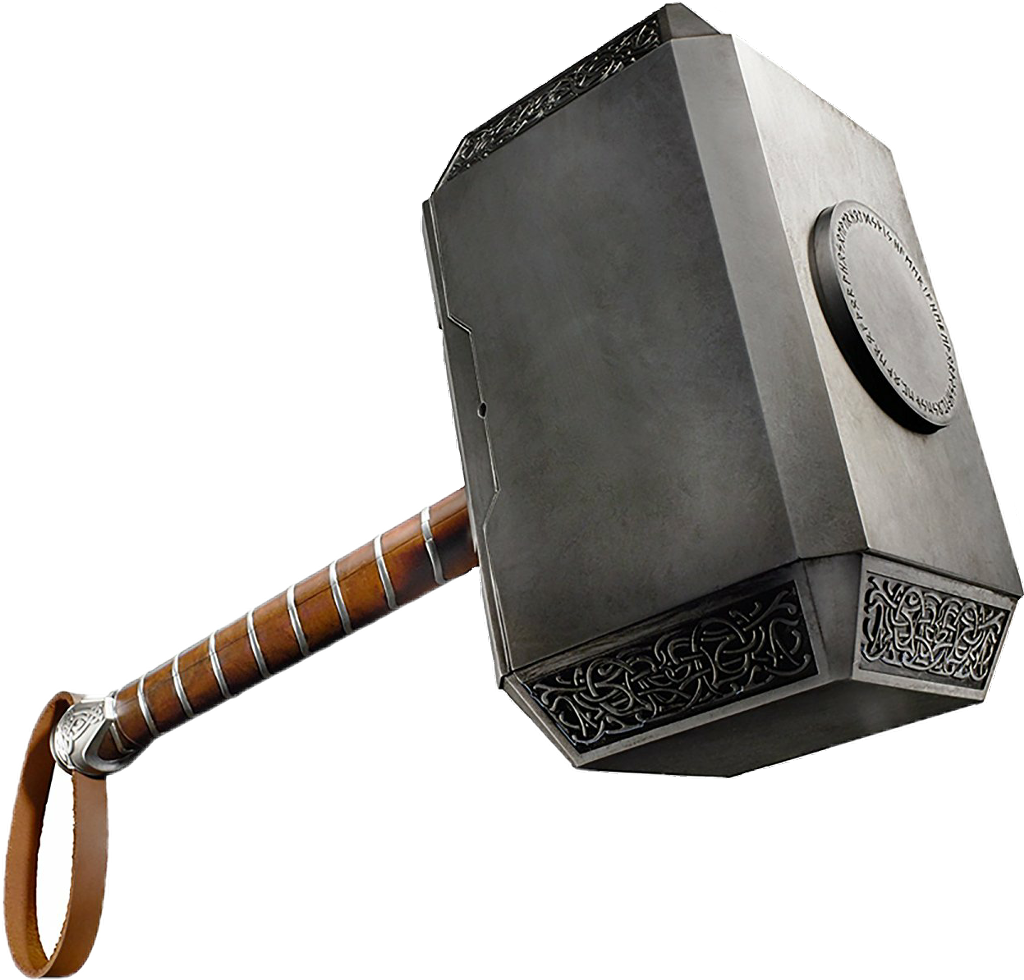 Mjolnir Thor Hammer Isolated