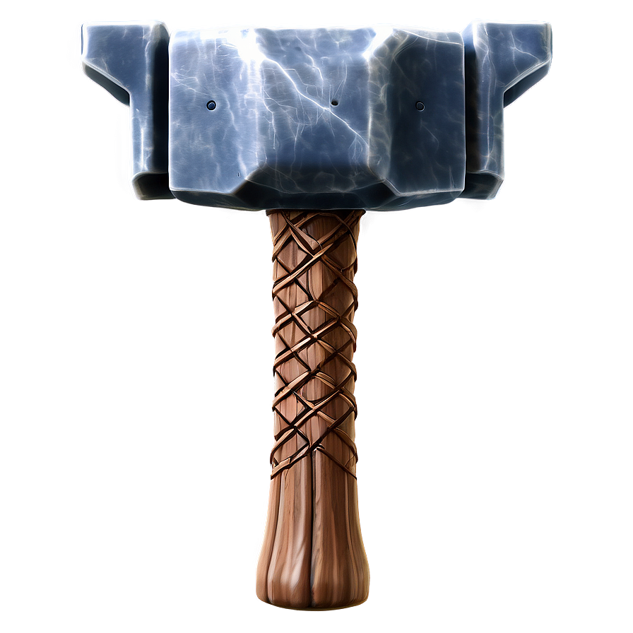 Mjolnir Thunder Hammer Png 06122024