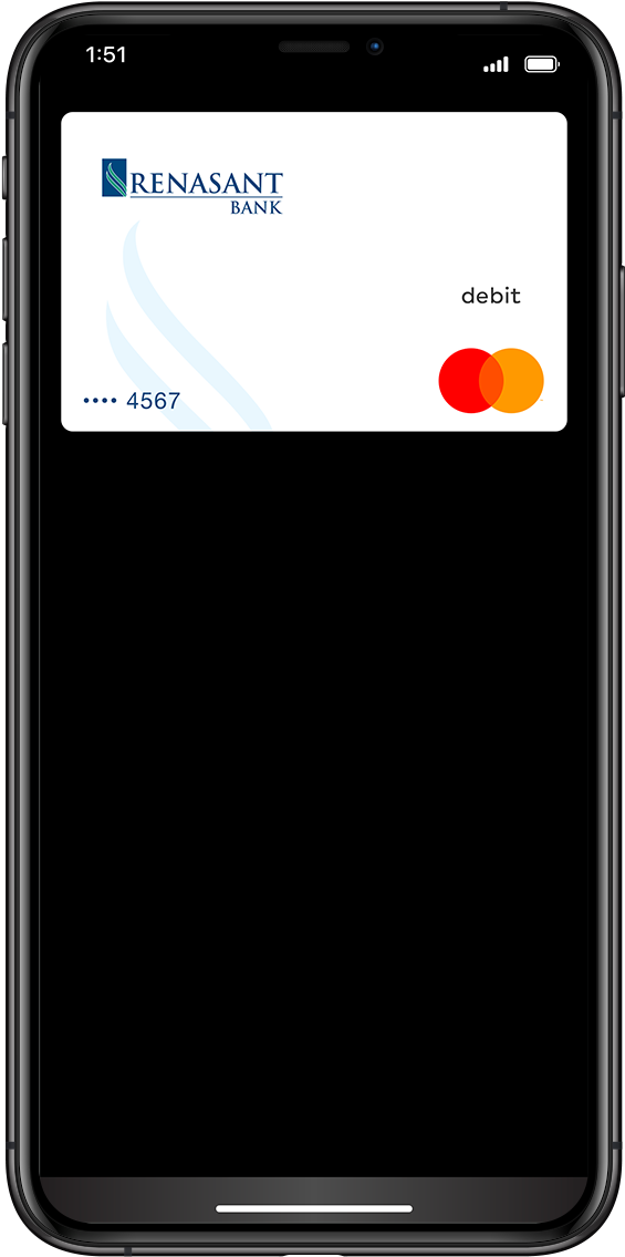 Mobile Banking App Debit Card Display