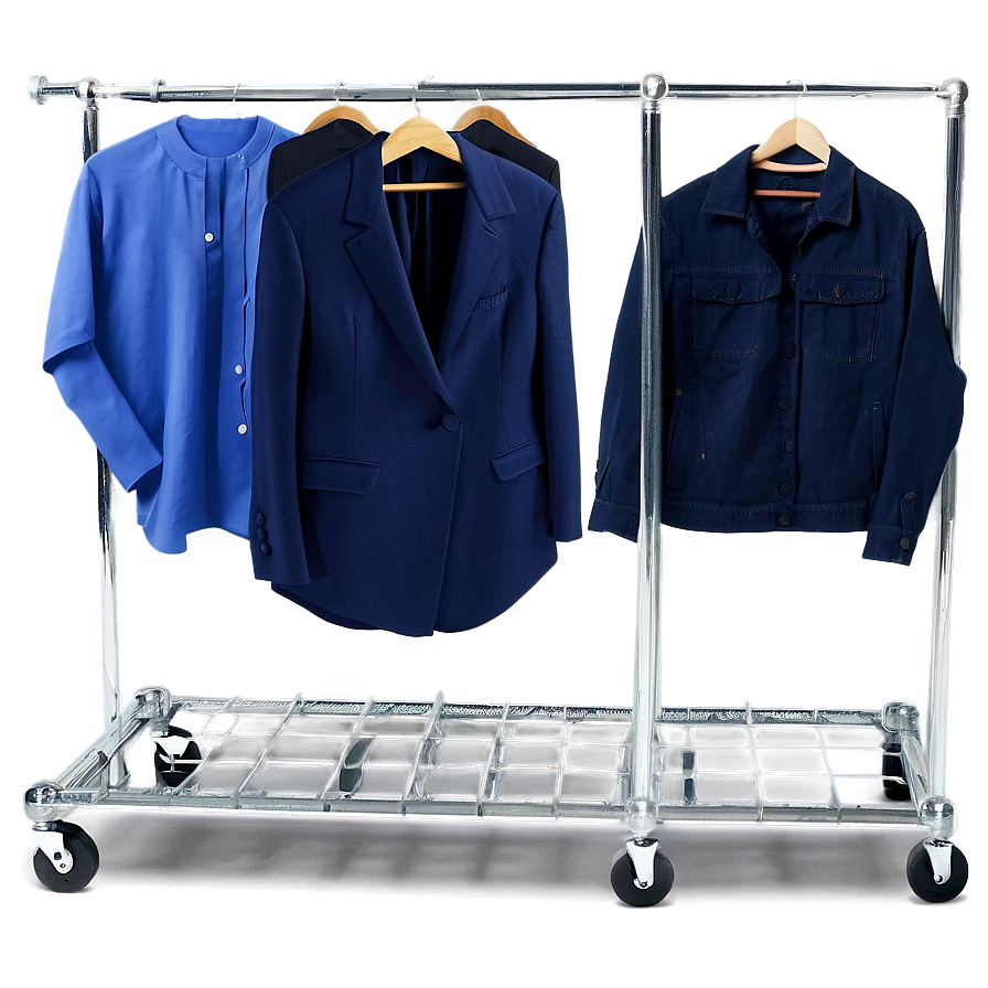 Mobile Clothes Rack Png Erp44