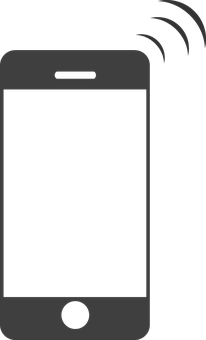 Mobile Phone Silhouette Vector