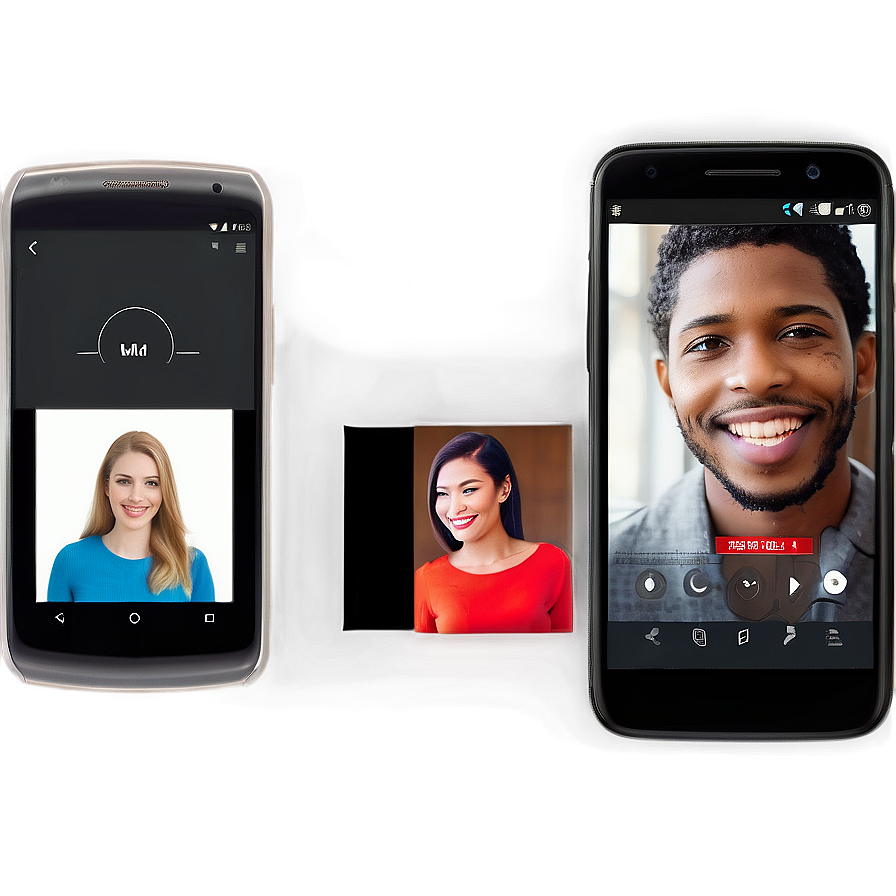 Mobile Phone With Video Call Screen Png Tar30