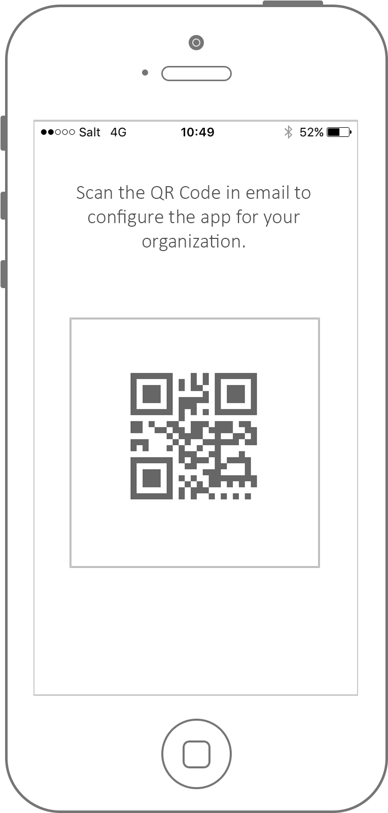 Mobile Q R Code Configuration Screen