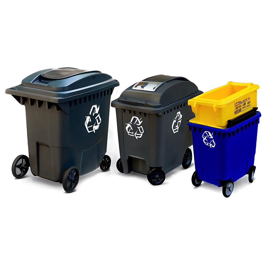 Mobile Recycling Bin Png 34