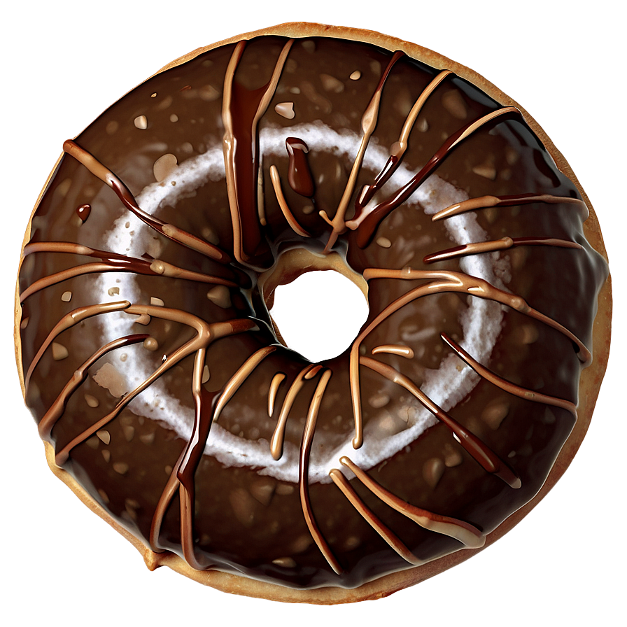 Mocha Swirl Donut Png Gvd48