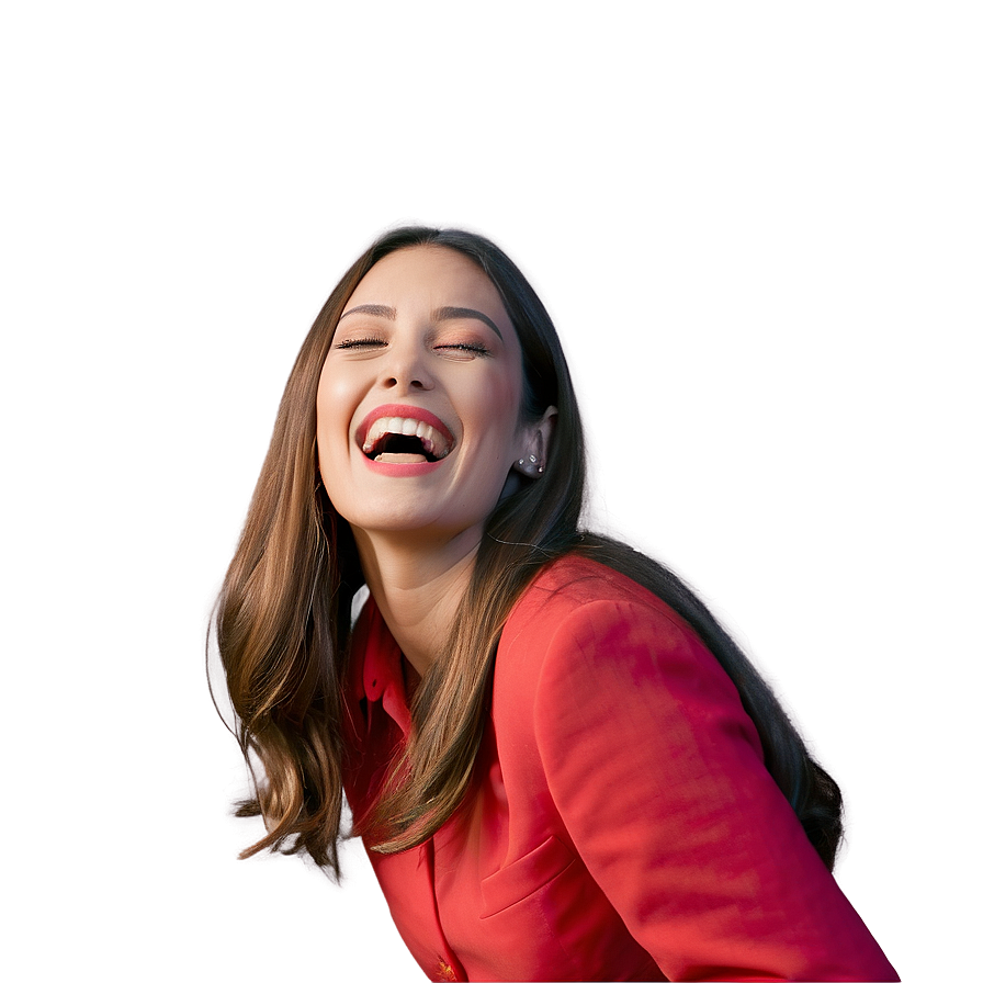 Model Laughing Candid Png 06112024