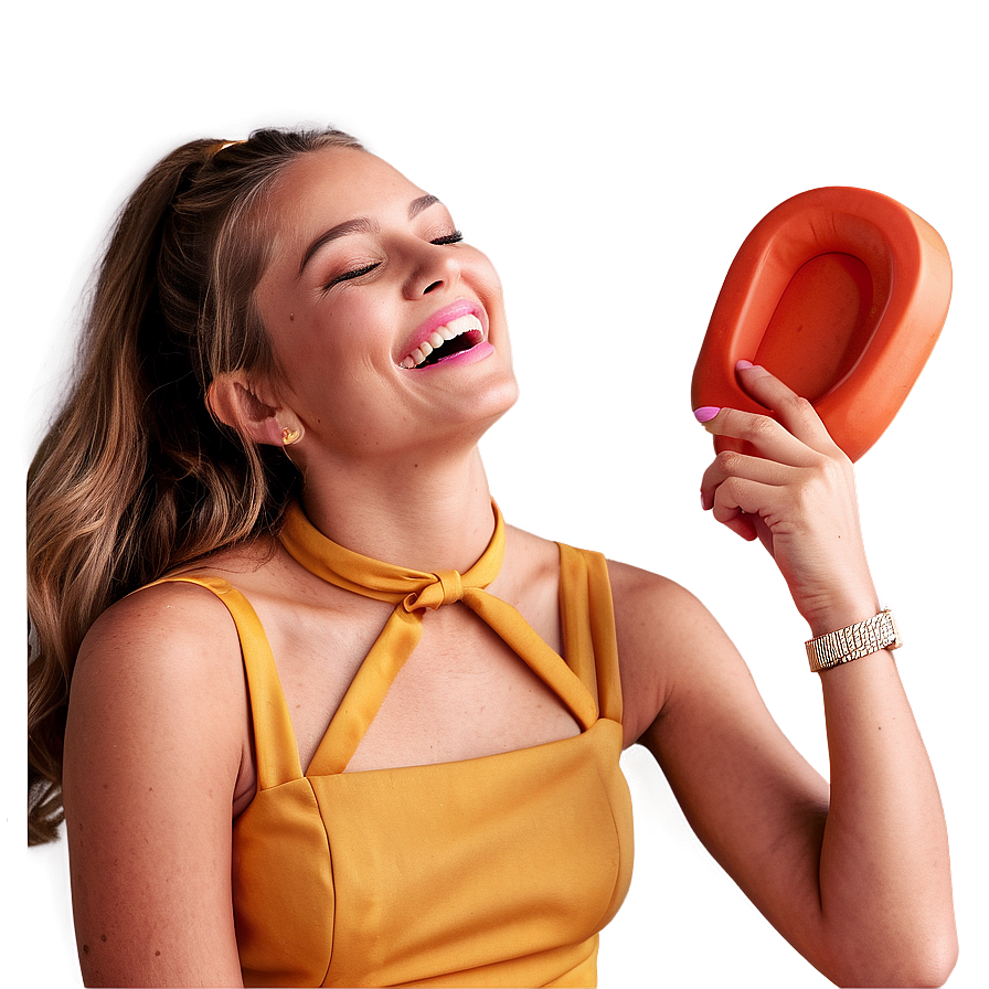 Model Laughing Candid Png 80