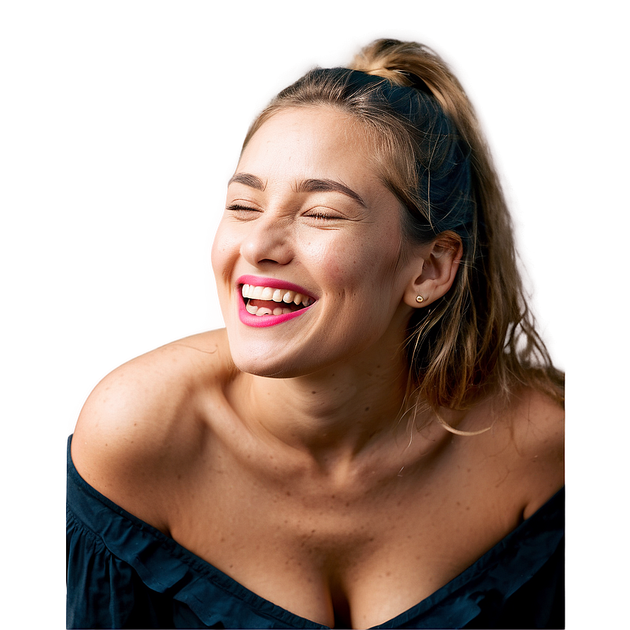 Model Laughing Candid Png Iti15