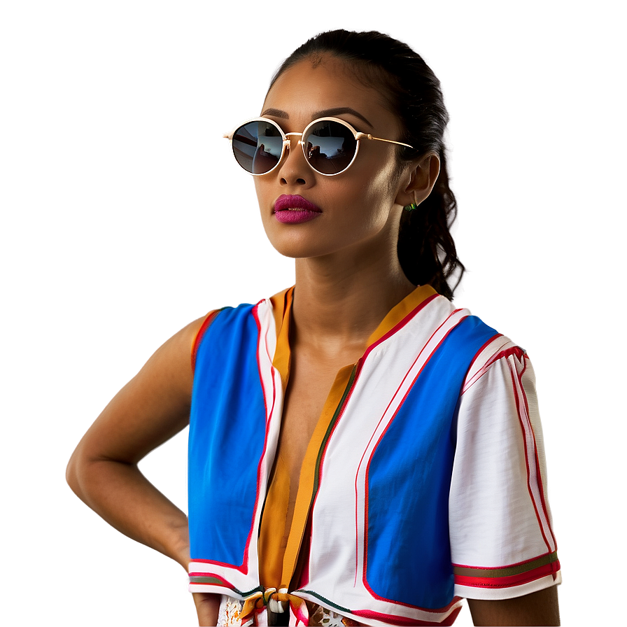 Model With Sunglasses Png 06112024