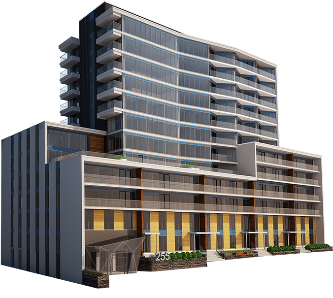 Modern Apartment Complex Rendering