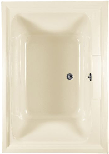 Modern Beige Bathtub Top View