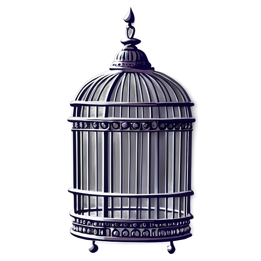 Modern Birdcage Art Png Pim