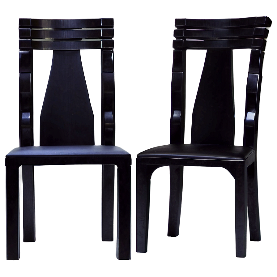 Modern Black Chair Png Rfa