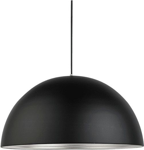 Modern Black Dome Pendant Light