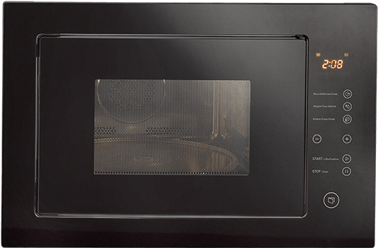 Modern Black Microwave Oven