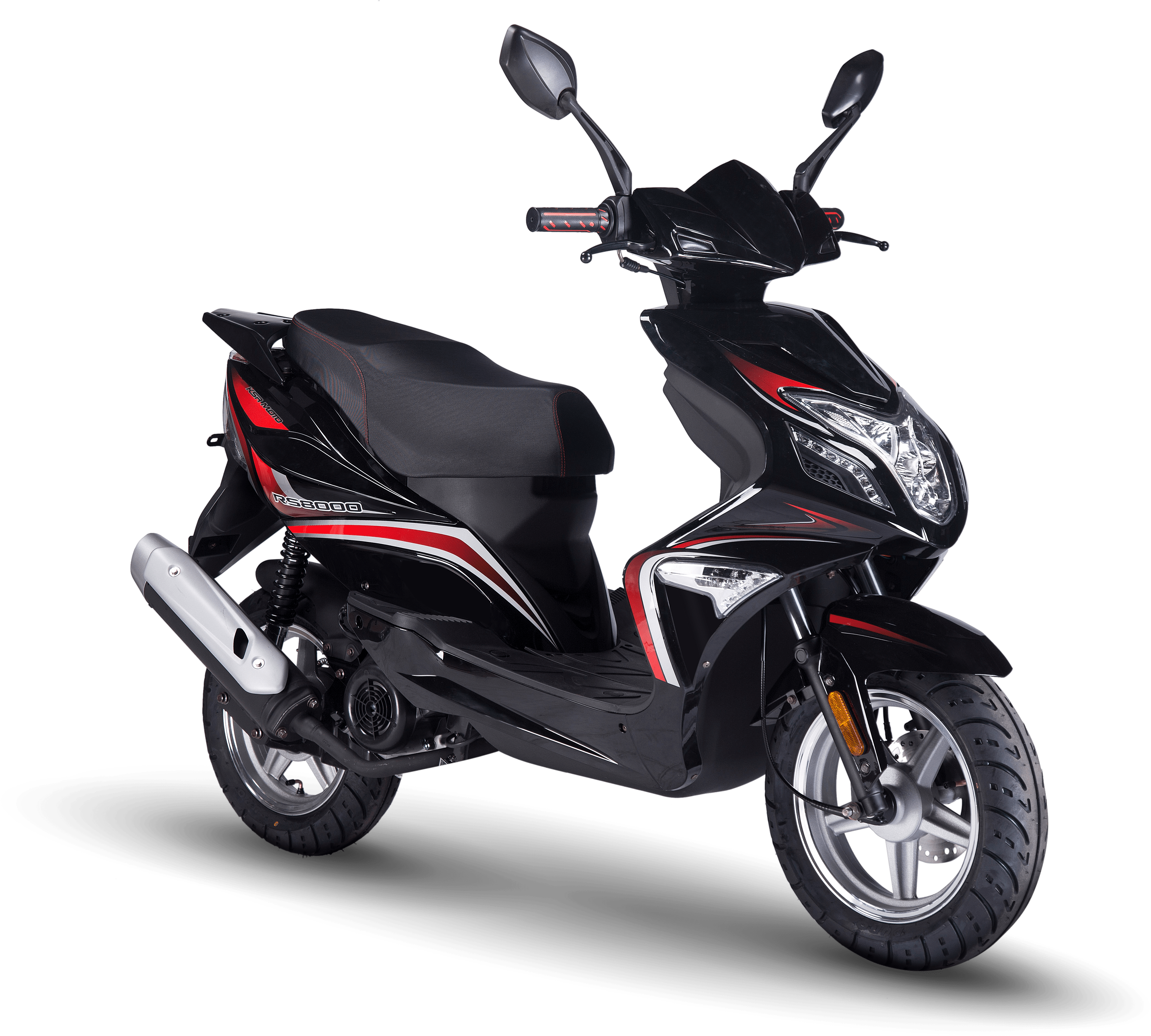 Modern Black Scooter Profile