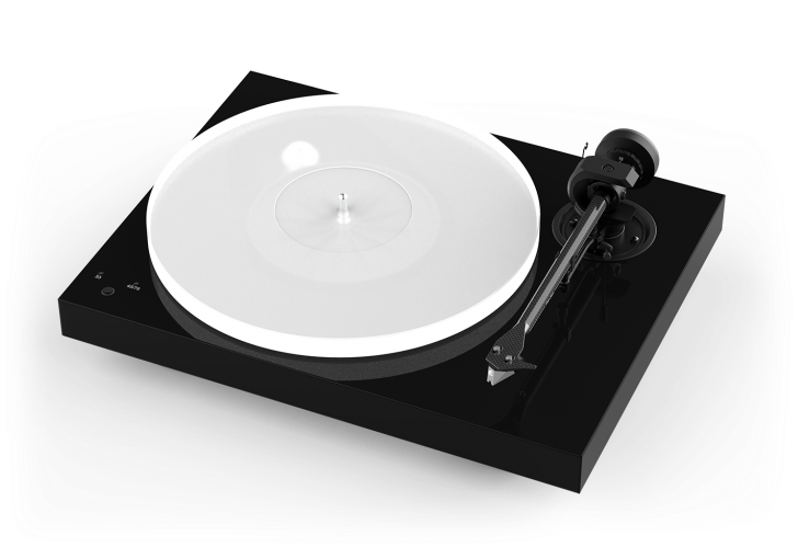 Modern Black Turntablewith White Vinyl