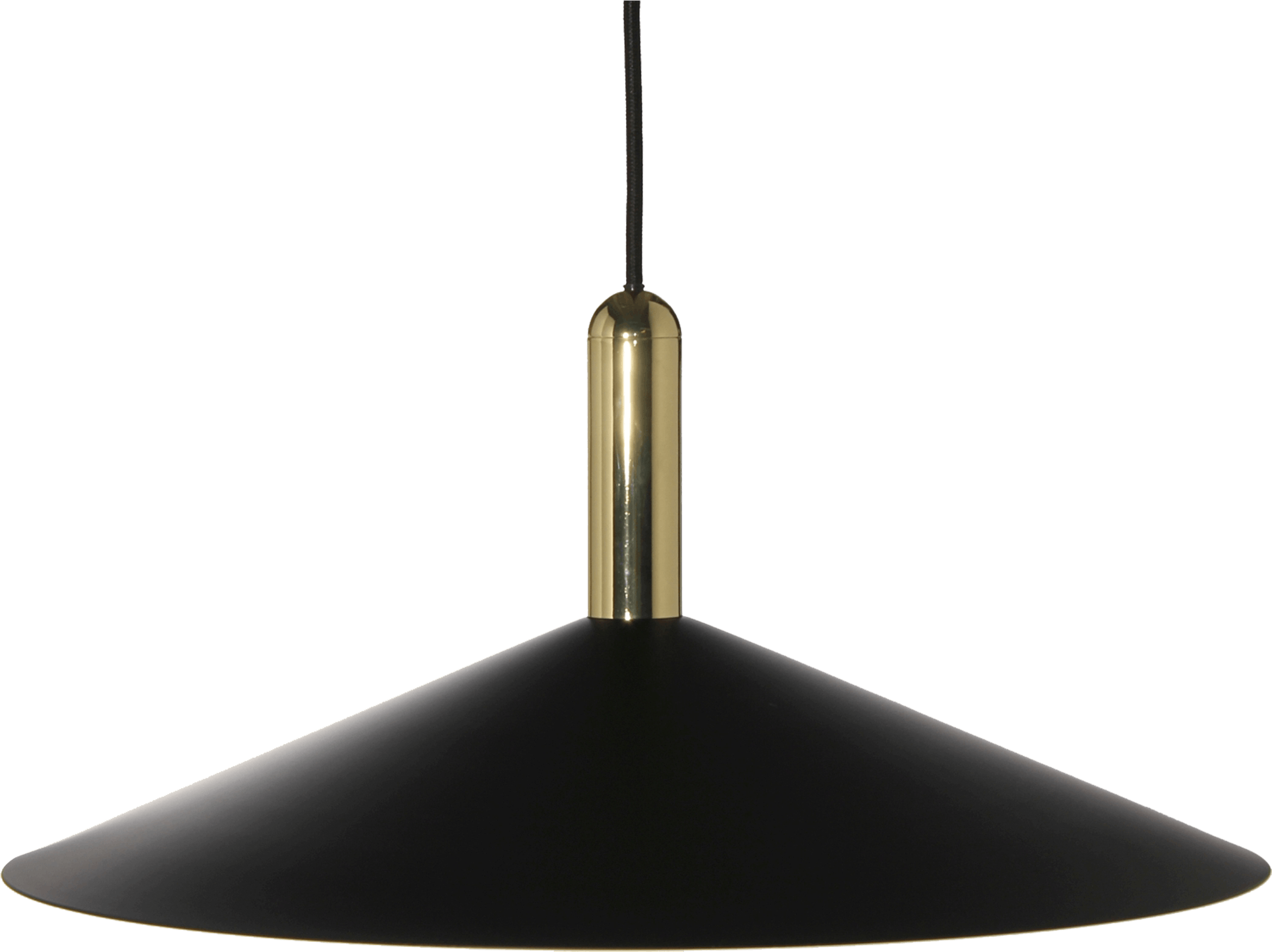 Modern Blackand Gold Pendant Light