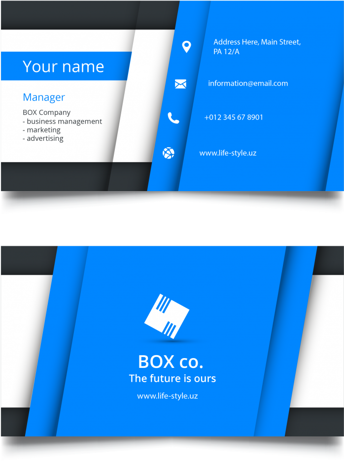 Modern Blue Business Card Design