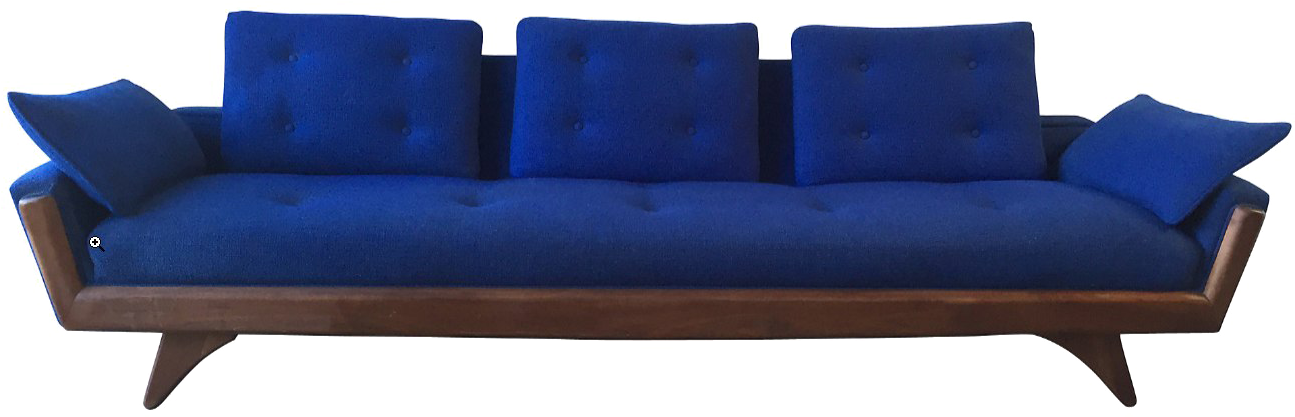 Modern Blue Velvet Sofa