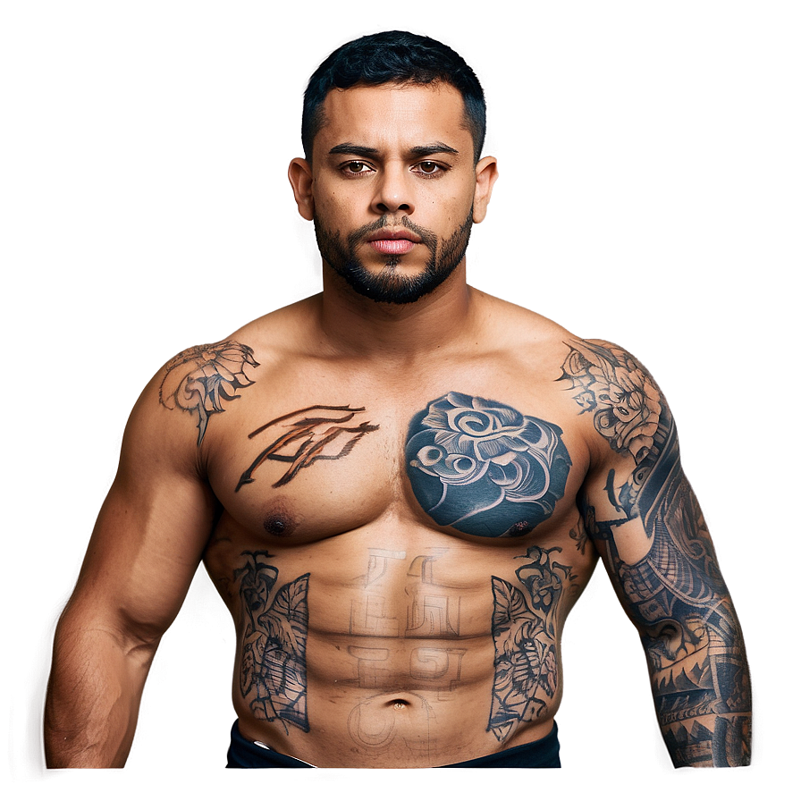 Modern Chest Tattoo Styles Png Kmn