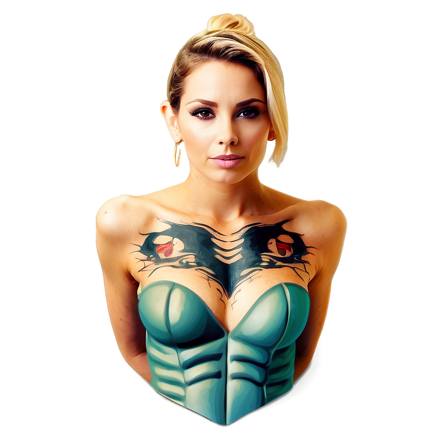 Modern Chest Tattoo Styles Png Tab