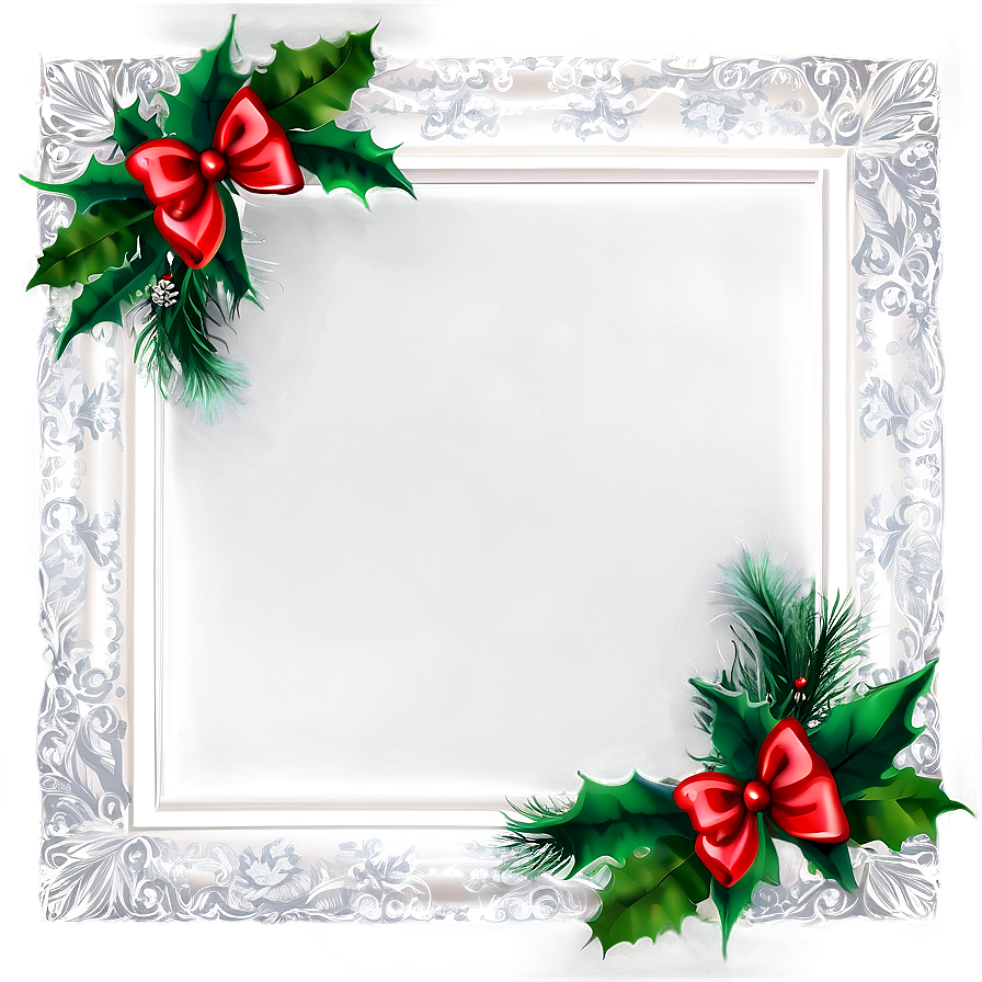 Modern Christmas Frame Png Abl23