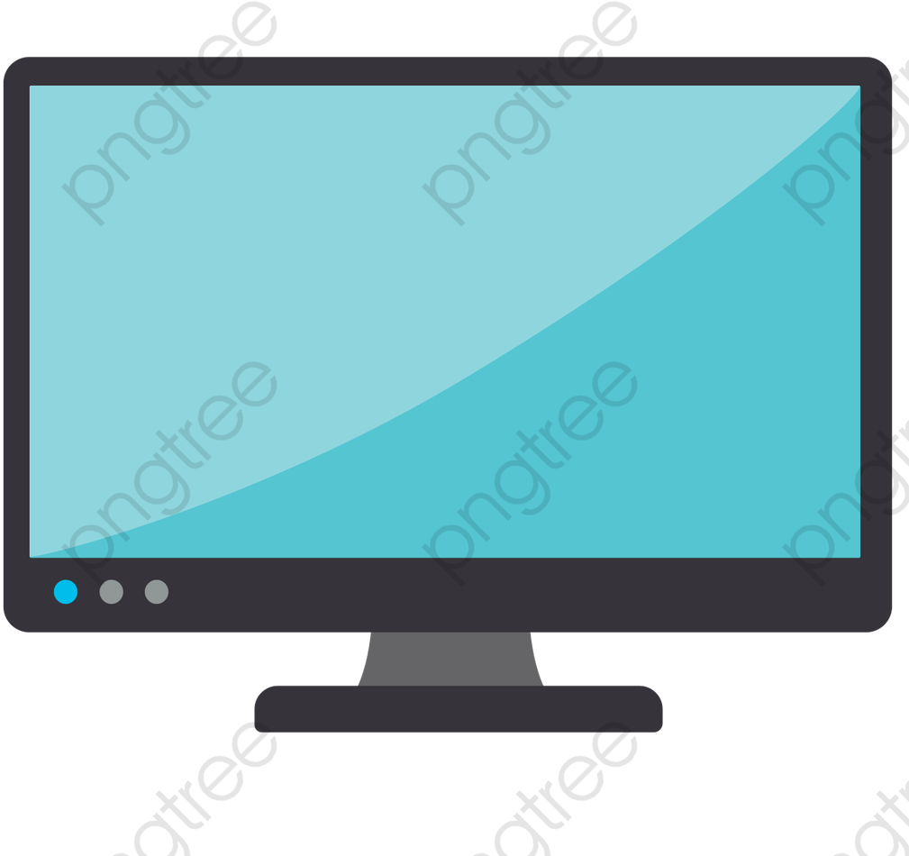 Modern Computer Monitor Vector