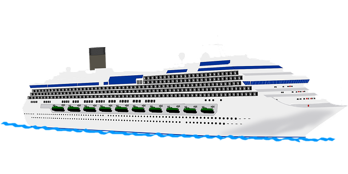 Modern Cruise Ship Graphic