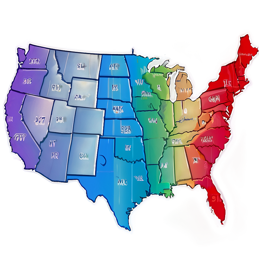 Modern Design United States Map Png Qio46