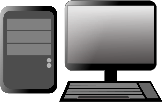 Modern Desktopand Smartphone Clipart