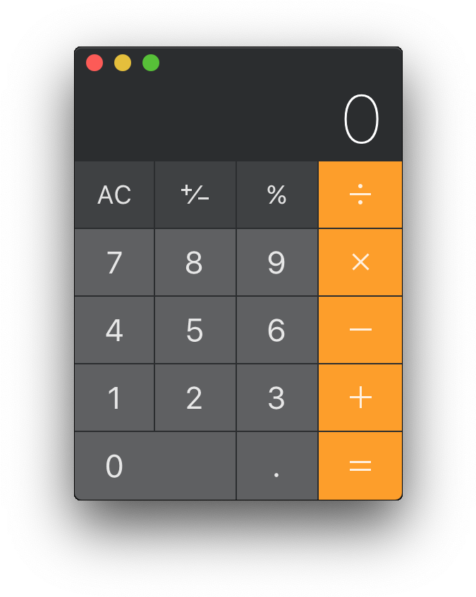 Modern Digital Calculator Interface