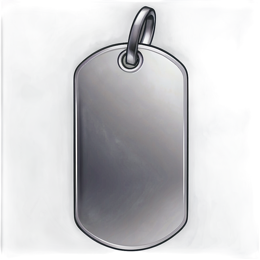 Modern Dog Tag Sketch Png 85