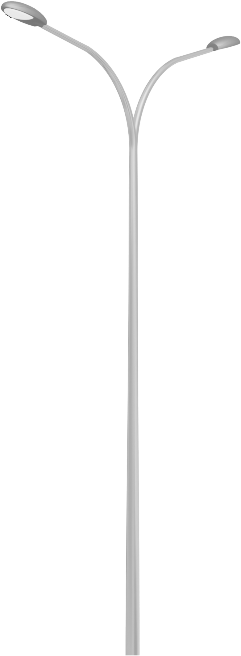 Modern Double Headed Street Lamp