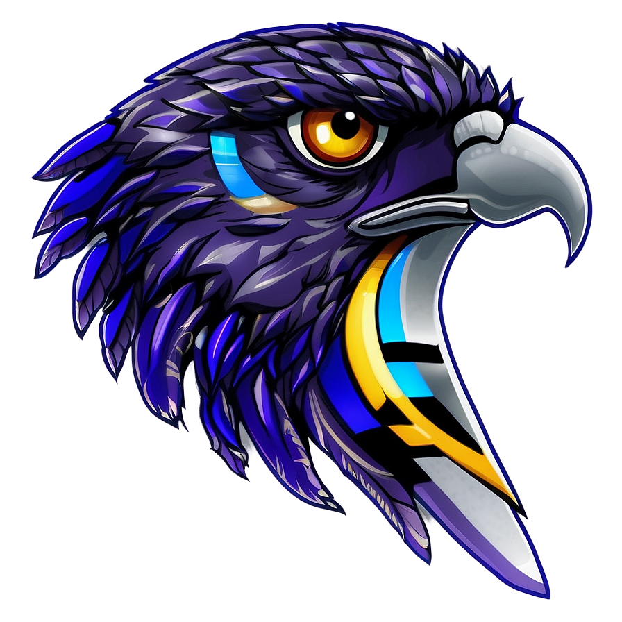 Modern Eagle Head Art Png 80