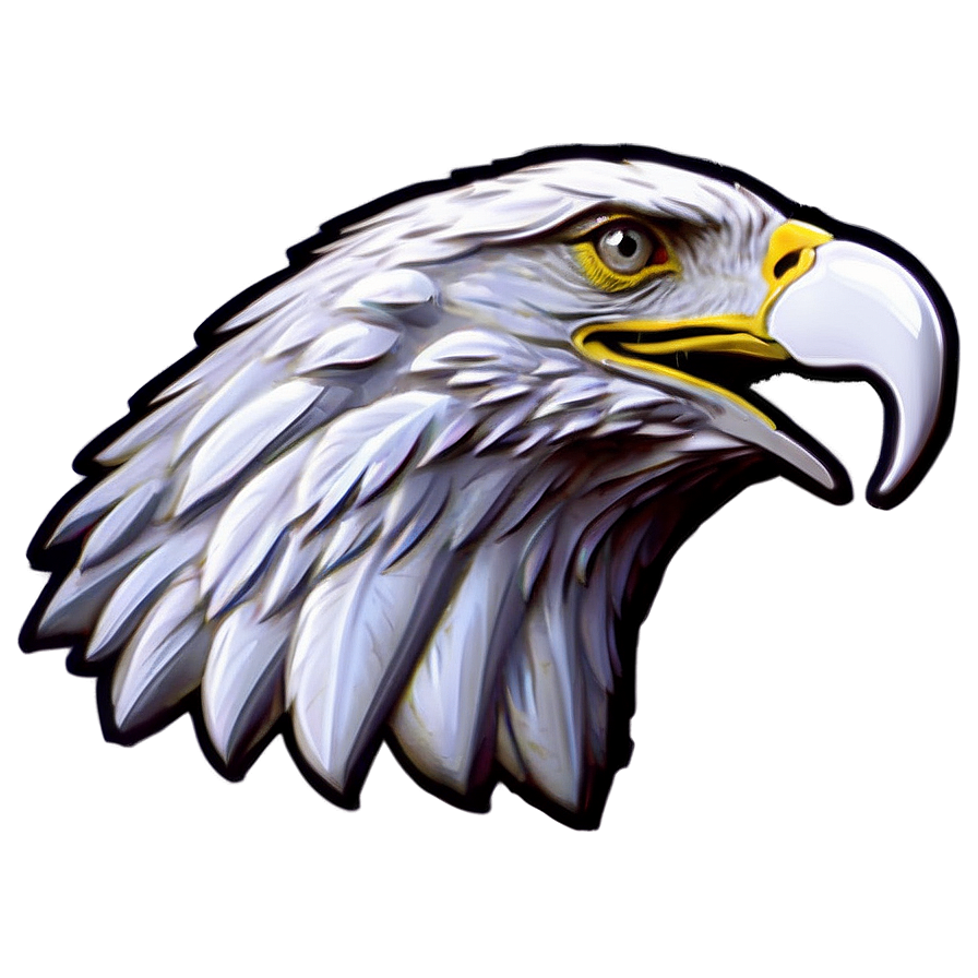 Modern Eagle Head Art Png Kan50