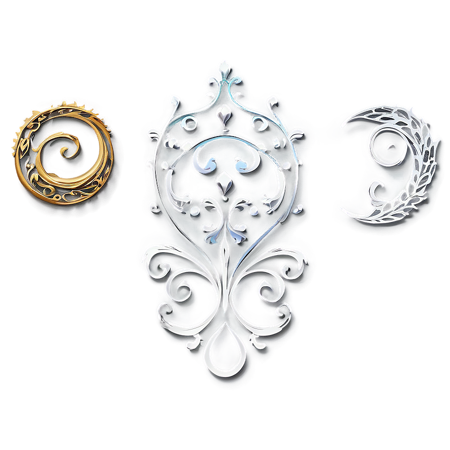 Modern Filigree Elements Png 06212024