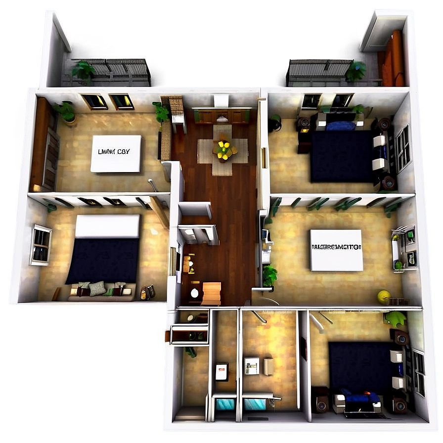 Modern Floor Plan Png 40