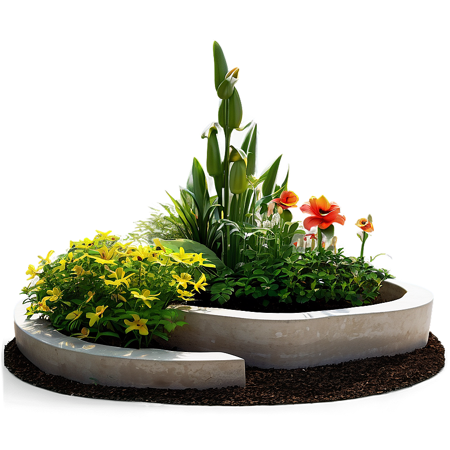 Modern Flower Bed Png 06272024